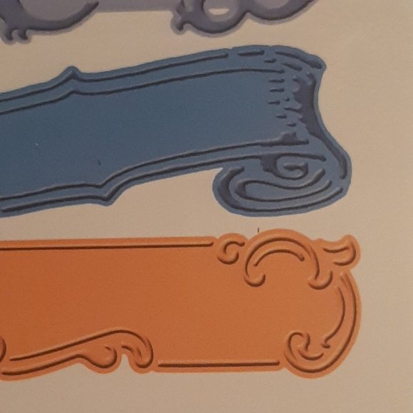 Cuttlebug Fanciful Labels Embossing Folder 5 Variations - Picture 5 of 11